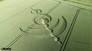 Prise de vue drone par Drony du Crop circle à baillet-en-France