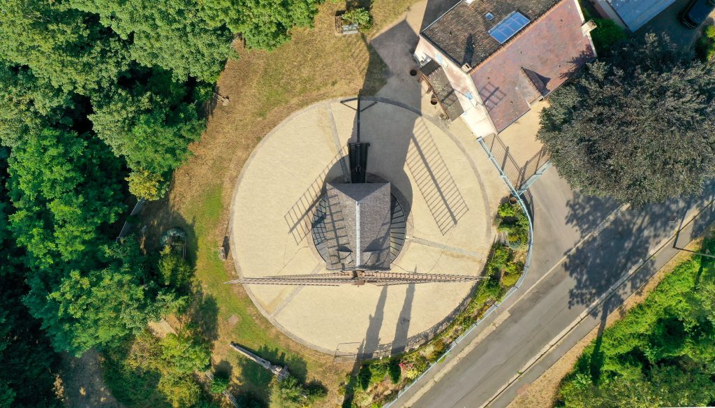 Photo drone du Moulin de Sannois (95)