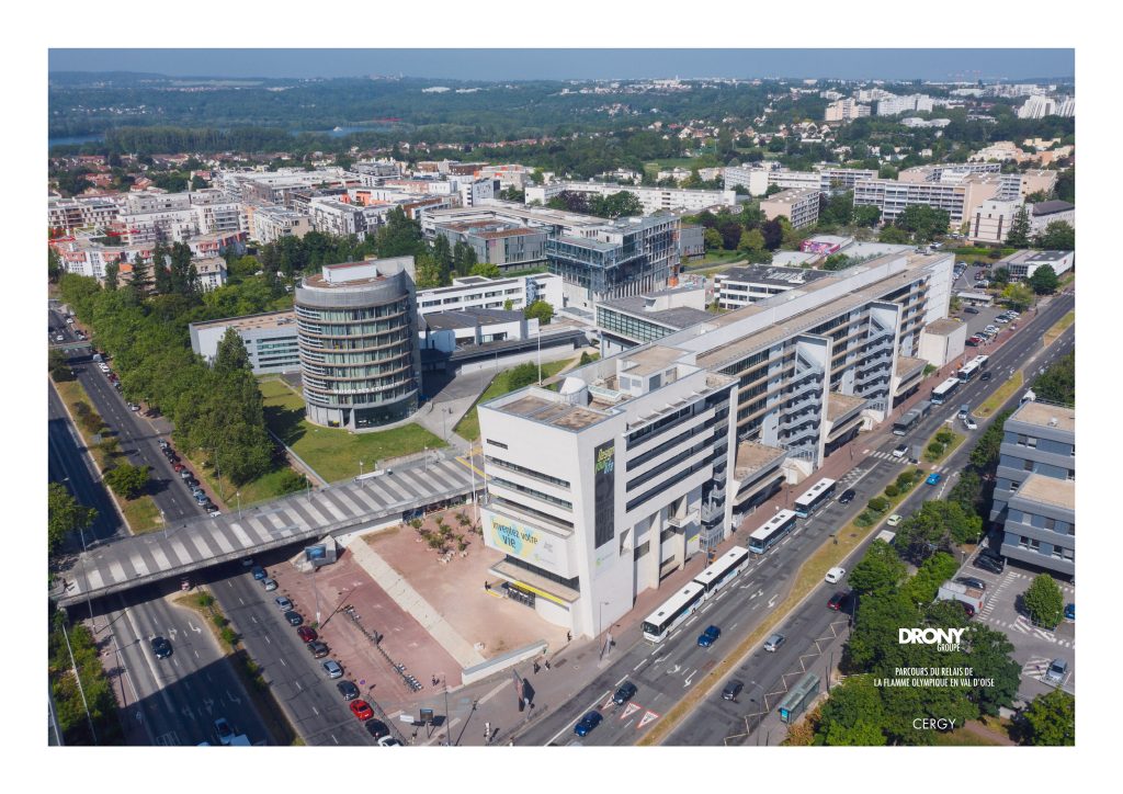 CY Cergy Paris Université - vue aérienne par drone