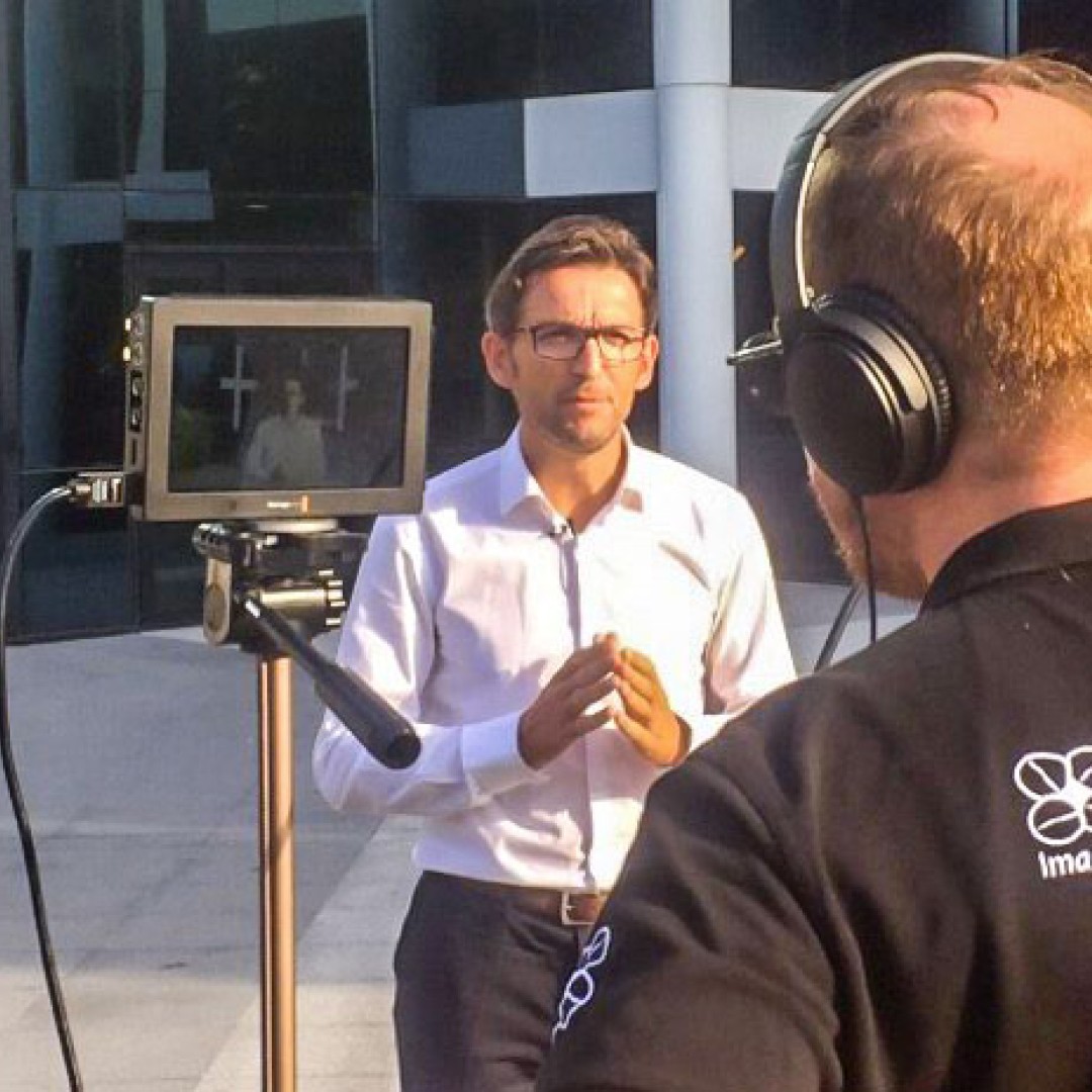 Tournage et interview pour un film institutionnel