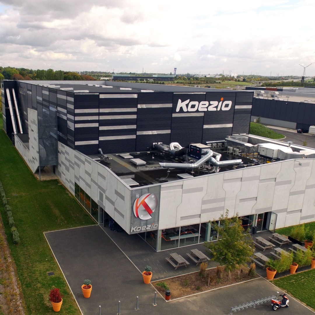 Vue aérienne par drone de l'entreprise Koezio en Seine et Marne