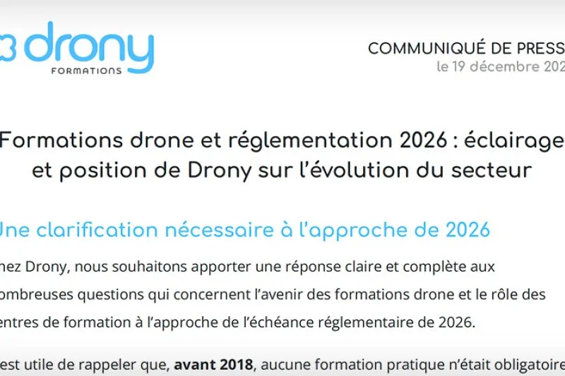 communiqué de presse